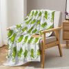 Frog Fleece Flannel Blanket for Kids Girls Boys Fluffy Cozy Green Aerobics Frog Fleece Blanket for Sofa Couch Travel