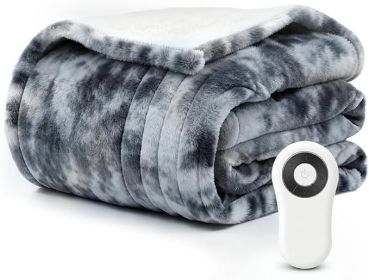 Heated Blanket Electric Throw Blanket 50"x60" Fast Heating Electric Blanket with 5 Heat Levels & 4 Hours Auto-Off Overheat Protection Cozy Soft Flanne