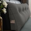 Triangle Reading Cushion with a button-Gray 60*50*20cm