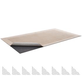 Rug Pad 9 x 12 ft, Non-slip Carpet Area Pad, Rug Mat Padding with Dual Surface Felt Cushion & Rubber Gripper, Hardwood Floor Protection for All Floors