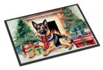 NEW German Shepherd Cozy Christmas Doormat Front Door Mat Indoor Outdoor Rugs for Entryway, Non Slip Washable Low Pile, 18H X 27W