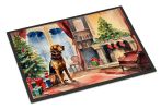 NEW Bloodhound Cozy Christmas Doormat Front Door Mat Indoor Outdoor Rugs for Entryway, Non Slip Washable Low Pile, 18H X 27W