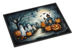 NEW Ghosts Spooky Halloween Doormat Front Door Mat Indoor Outdoor Rugs for Entryway, Non Slip Washable Low Pile, 18H X 27W
