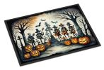 NEW Mariachi Skeleton Band Spooky Halloween Doormat Front Door Mat Indoor Outdoor Rugs for Entryway, Non Slip Washable Low Pile, 18H X 27W