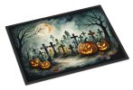 NEW Graveyard Spooky Halloween Doormat Front Door Mat Indoor Outdoor Rugs for Entryway, Non Slip Washable Low Pile, 18H X 27W