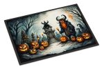NEW Krampus The Christmas Demon Spooky Halloween Doormat Front Door Mat Indoor Outdoor Rugs for Entryway, Non Slip Washable Low Pile, 18H X 27W