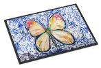 NEW Butterfly Violet Tip Doormat Front Door Mat Indoor Outdoor Rugs for Entryway, Non Slip Washable Low Pile, 18H X 27W