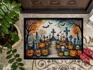 NEW Day of the Dead Spooky Halloween Doormat Front Door Mat Indoor Outdoor Rugs for Entryway, Non Slip Washable Low Pile, 18H X 27W