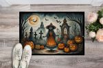 NEW La Llorona Skeleton Spooky Halloween Doormat Front Door Mat Indoor Outdoor Rugs for Entryway, Non Slip Washable Low Pile, 18H X 27W