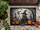 NEW Witch Spooky Halloween Doormat Front Door Mat Indoor Outdoor Rugs for Entryway, Non Slip Washable Low Pile, 18H X 27W