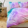 Kids' Duvet Cover Set: Premium Brushed Microfiber Pink and Purple Ombre Bedding Set - 3-Piece Comfy Quilt Cover for Girls Bedroom