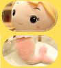Cute Mermaid Princess Plush Pillow 50cm for Girls Gift Bed Sofa Decor, Red
