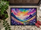 NEW Violets in Color Doormat Front Door Mat Indoor Outdoor Rugs for Entryway, Non Slip Washable Low Pile, 18H X 27W