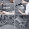 Queen Sheet Set 4 Piece Bed Sheets Bed Soft and Breathable