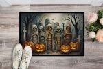 NEW Mummies Spooky Halloween Doormat Front Door Mat Indoor Outdoor Rugs for Entryway, Non Slip Washable Low Pile, 18H X 27W