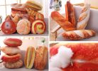 3D Simulation Bread Pillow Food Shape Back Cushion Plush Stuffed Toy [F]