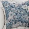 19.7in Oil Painting Shabby Chic Style Handmade Throw Pillow â€“ Full Floral Needlepoint Decorative Cushion