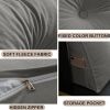 Triangle Reading Cushion with a button-Gray 60*50*20cm