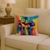 Gay Rights are Human Rights Throw Pillow Machine Washable, Indoor Outdoor Decorative Pillow for Couch, Bed or Patio, 18Hx18W