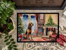 NEW Bloodhound Cozy Christmas Doormat Front Door Mat Indoor Outdoor Rugs for Entryway, Non Slip Washable Low Pile, 18H X 27W