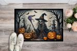 NEW Witch Spooky Halloween Doormat Front Door Mat Indoor Outdoor Rugs for Entryway, Non Slip Washable Low Pile, 18H X 27W