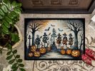 NEW Mariachi Skeleton Band Spooky Halloween Doormat Front Door Mat Indoor Outdoor Rugs for Entryway, Non Slip Washable Low Pile, 18H X 27W