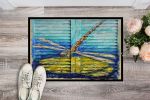Blue Eyed Dragonfly Doormat Front Door Mat Indoor Outdoor Rugs for Entryway, Non Slip Washable Low Pile, 24H X 36W