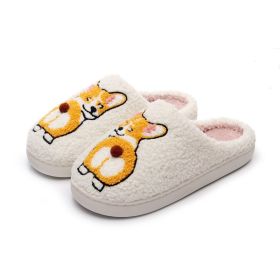 Fashion Personality Pet Dog Corgi Cotton Slippers (Option: Corgi-36to37)