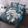 Wolf Bedding Duvet Cover Set, 3D Dream Catcher Comforter Cover Set, Wolf Animals Themed Quilt Cover and 2 Pillowcases for Boys Adults, 3 Pieces
