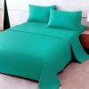 4pcs ultra-soft 85g sheet and pillowcase set, soft solid color, machine washable, suitable for all seasons, Christmas comfortable bedding set