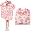 Krifey Wearable Blanket Hoodie, Oversized Sherpa Hooded as Christmas, Birthday Gifts for Mom Women Girlfriend Men