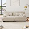 Cloud Couch 2 Seater Sofa for Living Room, Chenille 2 - Seat sofa with 2 Lumbar pillows and 2 throw pillows