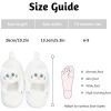 Women's Plush Cat Slippers, Anti-Slip Cute Winter Warm Floor Shoes Slippers