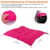 4Pcs Chair Cushion Pads Pillow Soft Tie On Square Sitting Mats For Home Office Car Sitting Travel(Standard)