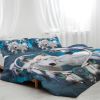 Wolf Bedding Duvet Cover Set, 3D Dream Catcher Comforter Cover Set, Wolf Animals Themed Quilt Cover and 2 Pillowcases for Boys Adults, 3 Pieces