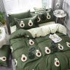 3Pcs Avocado Bedding Sets Fruit Theme Duvet Cover Sets Cute Avocado Quilt Cover Set