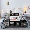 Penguin Fleece Flannel Blanket Cartoon Animal Blanket Fluffy Cozy Green Fleece Blanket for Sofa Couch Travel