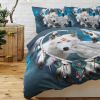 Wolf Bedding Duvet Cover Set, 3D Dream Catcher Comforter Cover Set, Wolf Animals Themed Quilt Cover and 2 Pillowcases for Boys Adults, 3 Pieces